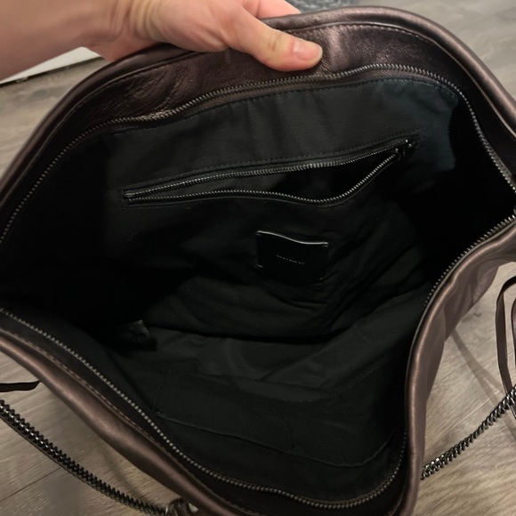 Allsaints metallic big clutch with shoulder strap - Picture 5 of 6